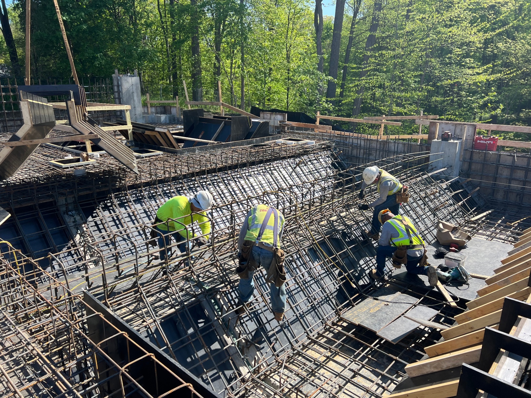 C&R Concrete crew on site